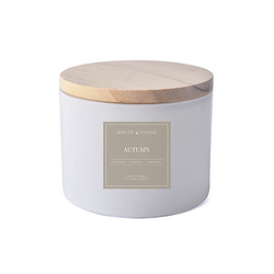 White Stone Candles White Stone Candle Autumn 3 Wick