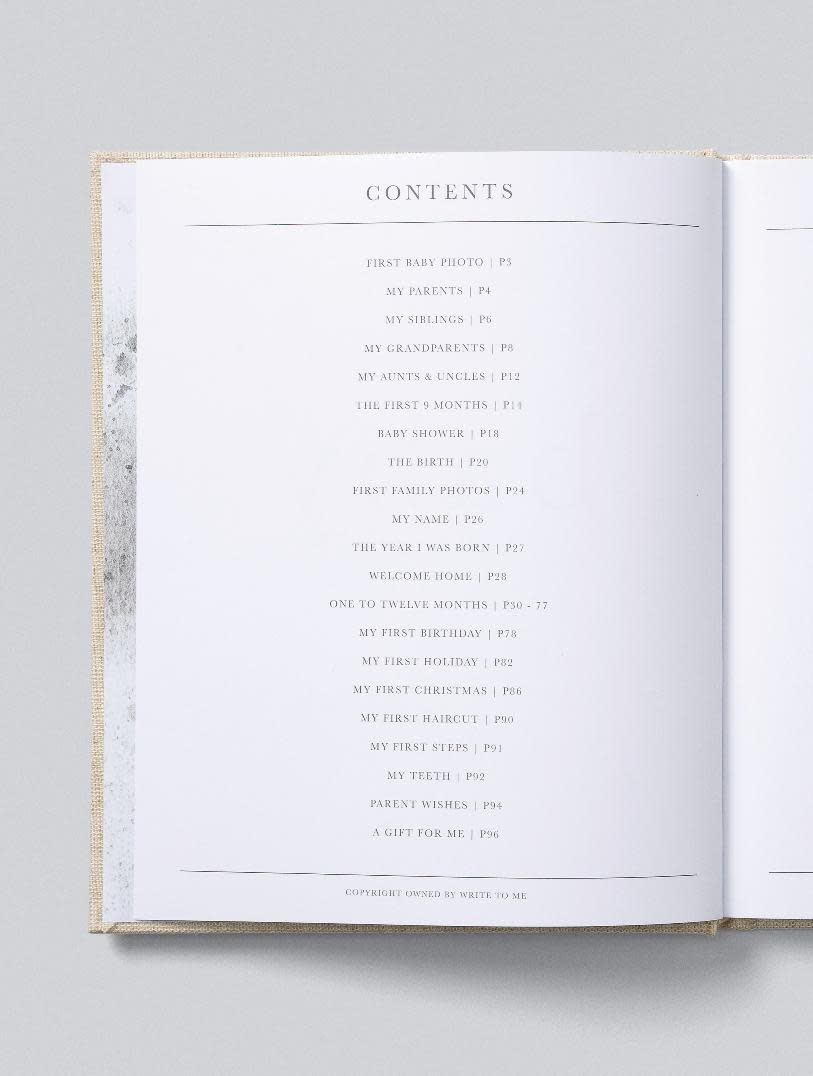 Write to Me Baby First Year Of You