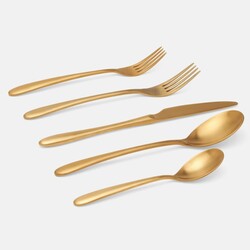 Blue Pheasant Alba Gold Flatware Set