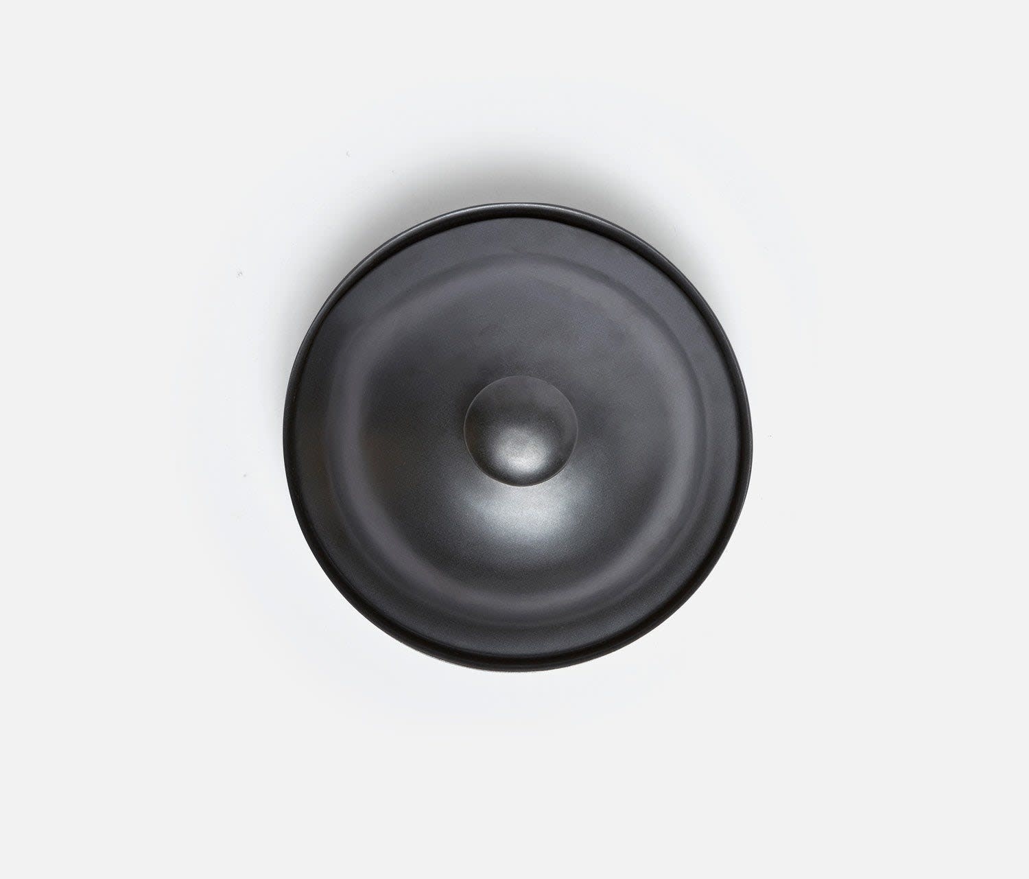 Blue Pheasant Marcus Black Glaze Cloche Serving Platter Small