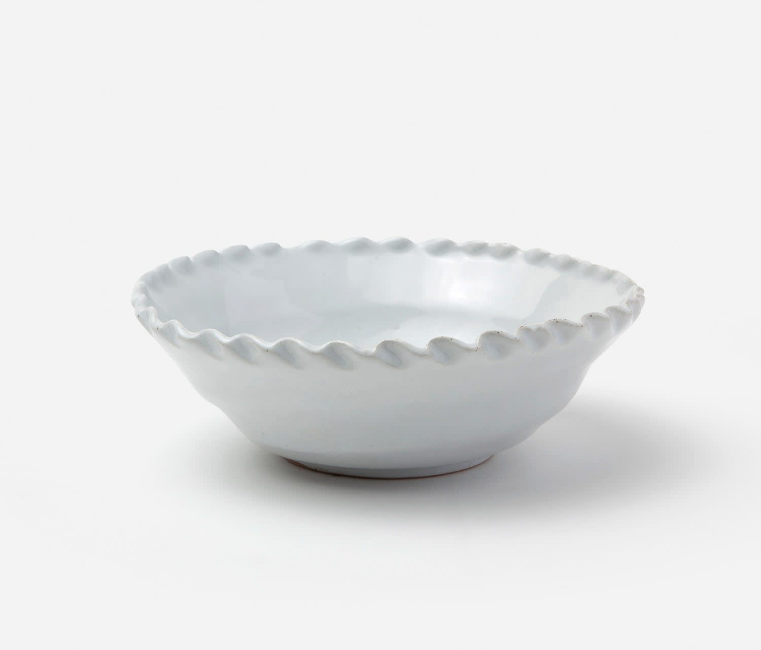 Blue Pheasant Adina Small Antique White Serving Bowl