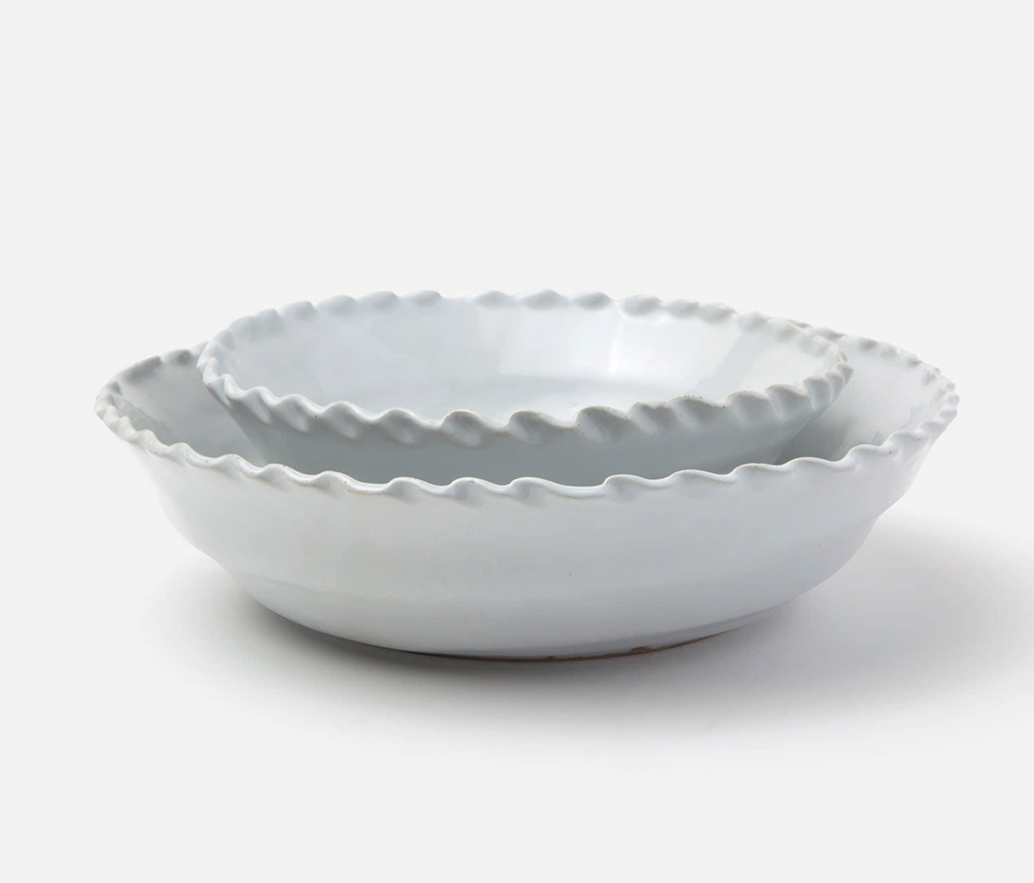 Blue Pheasant Adina Small Antique White Serving Bowl