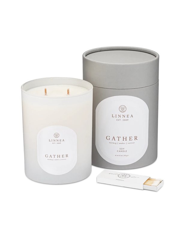 Linnea Gather Two Wick Candle