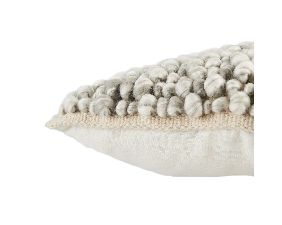 Jaipur Living Angora Pillow Gray 22 x 22