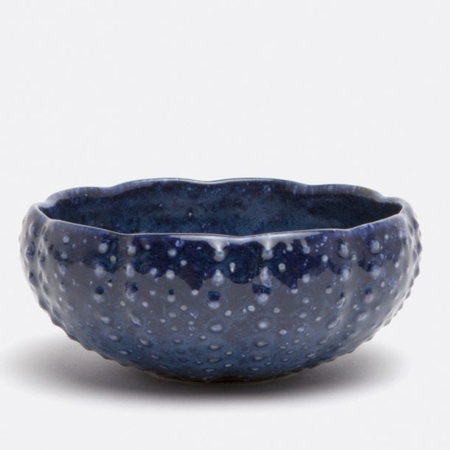 Blue Pheasant Isla Spotted Navy Bowl