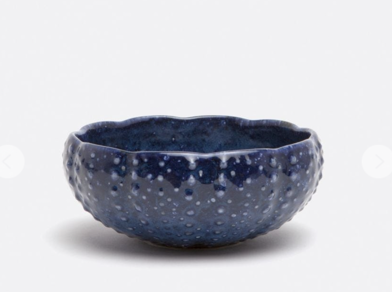 Blue Pheasant Isla Spotted Navy Bowl
