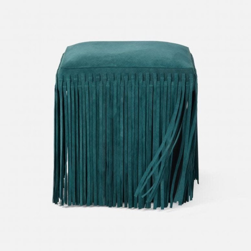 Made Goods Hallie Fringe Suede Stool