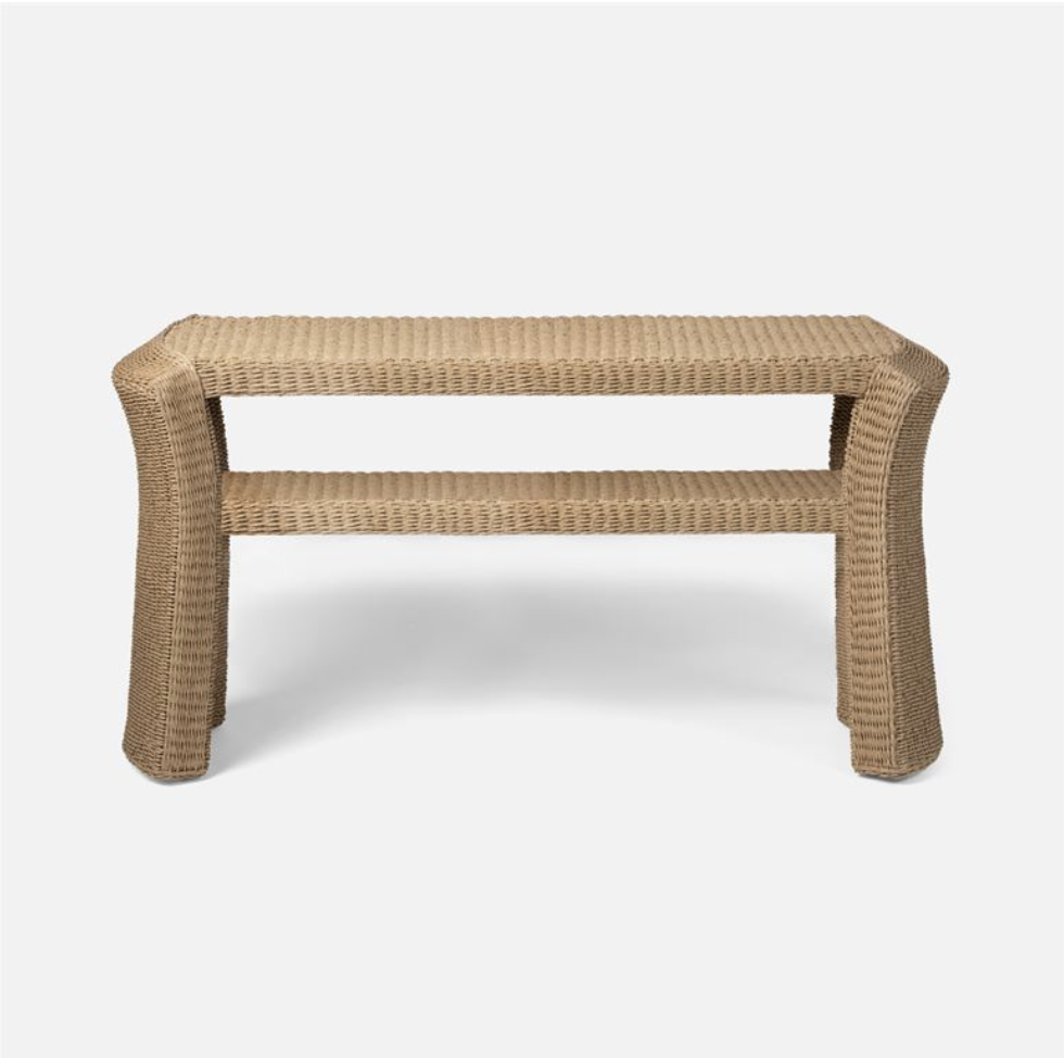 Made Goods Brayden Faux Wicker Indoor/Outdoor Console