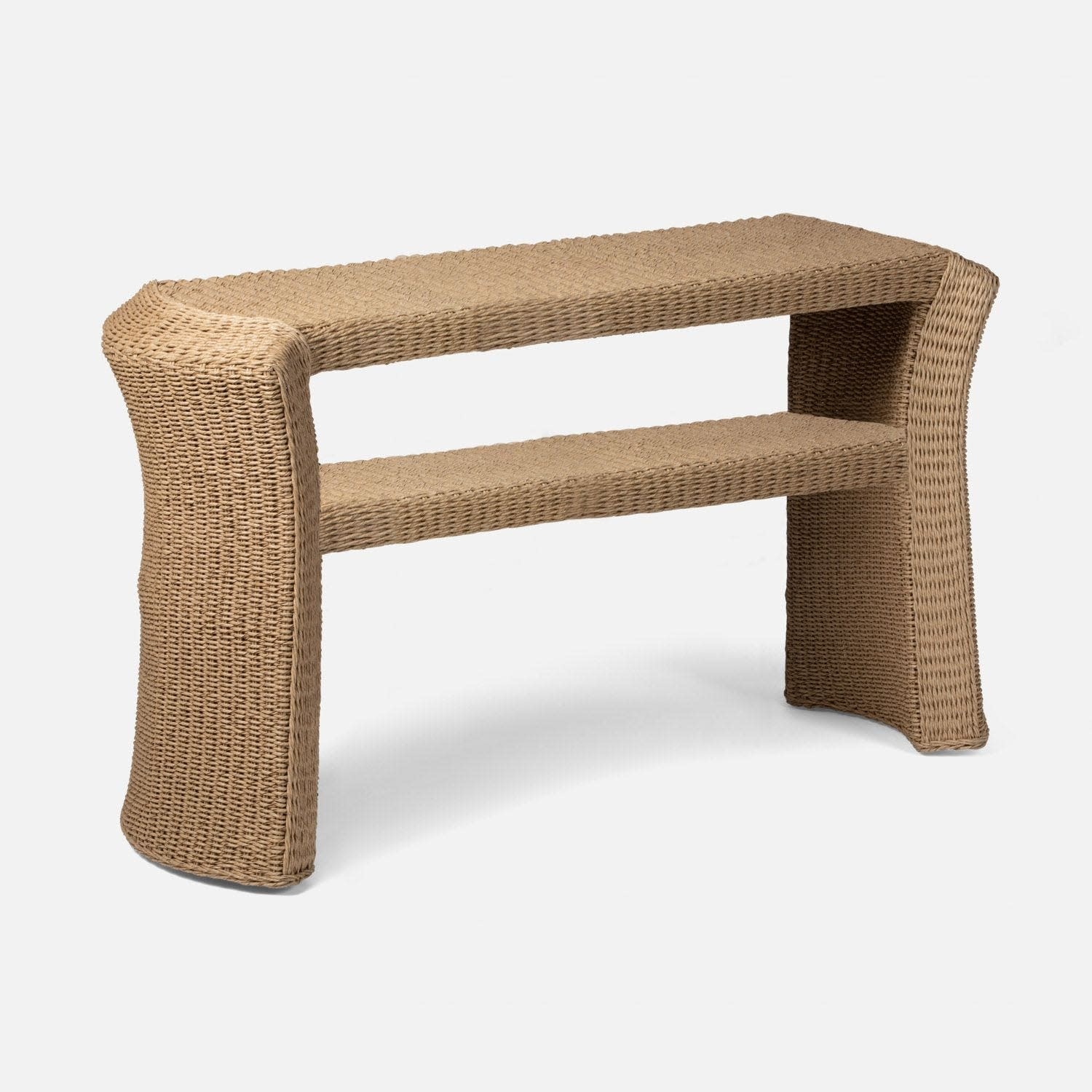 Made Goods Brayden Faux Wicker Indoor/Outdoor Console