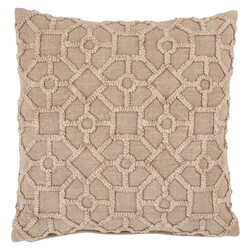 Jaipur Living Chateau Gray Silver Gray Down Pillow 18x18