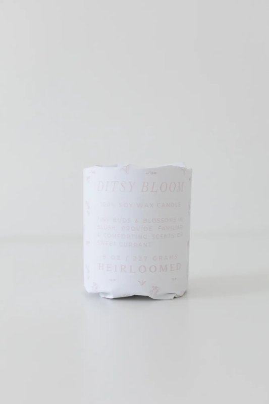 Heirloomed Collection Ditsy Bloom Wrapped Pattern Candle