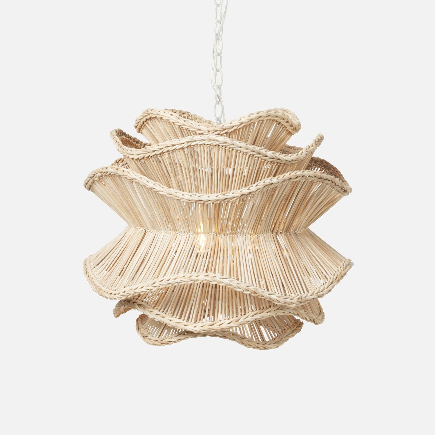 Made Goods Alondra Rattan Abstract Chandelier