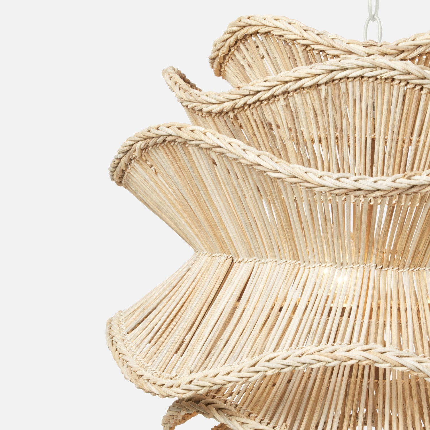 Made Goods Alondra Rattan Abstract Chandelier