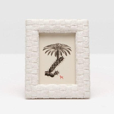 Pigeon & Poodle Nassau White Rope Frame 5x7