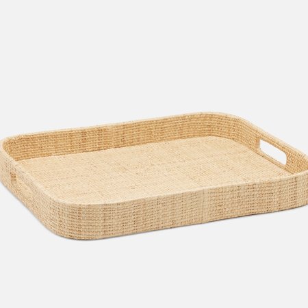 Blue Pheasant Barth Natural Raffia Tray