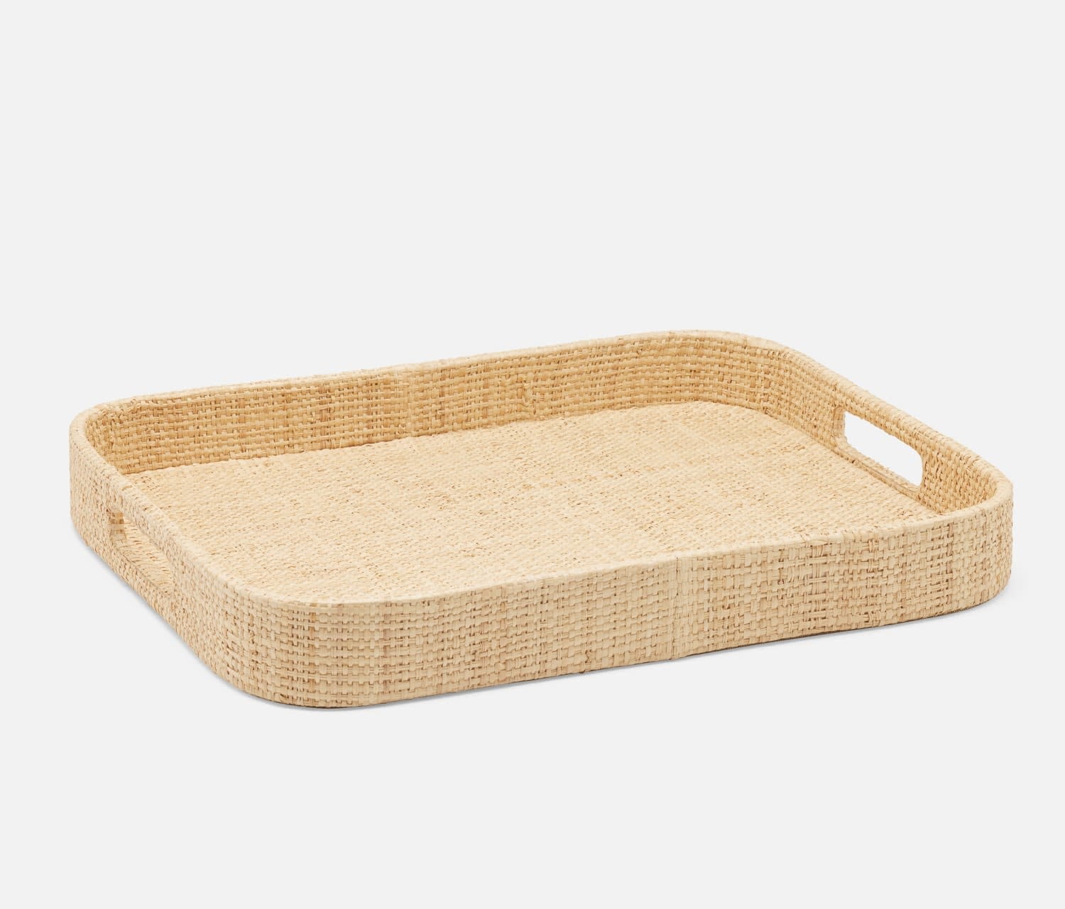 Blue Pheasant Barth Natural Raffia Tray