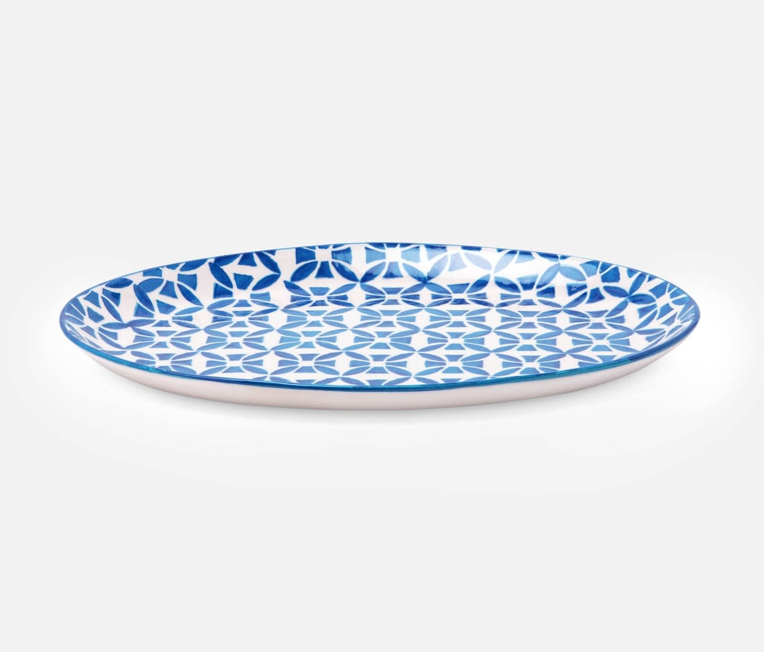Blue Pheasant Ojai Small Blue Mosaic Serving Platter