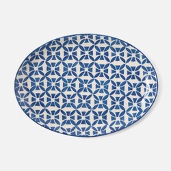 Blue Pheasant Ojai Small Blue Mosaic Serving Platter
