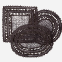 Blue Pheasant Carmine Placemat Dark Brown