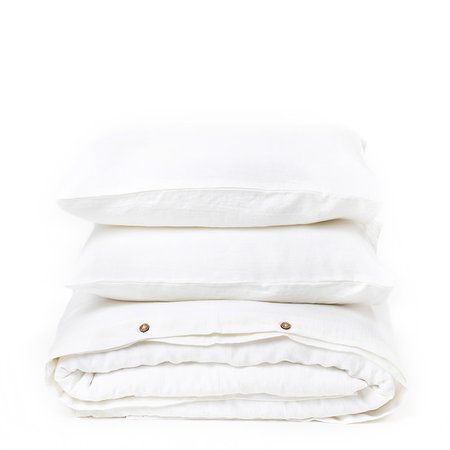 Magic Linen White Linen Duvet Cover Set