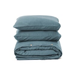 Magic Linen Grey Blue Duvet Cover Set