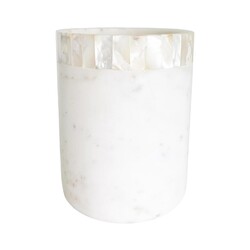 Anaya Home White Marble Utensil Holder