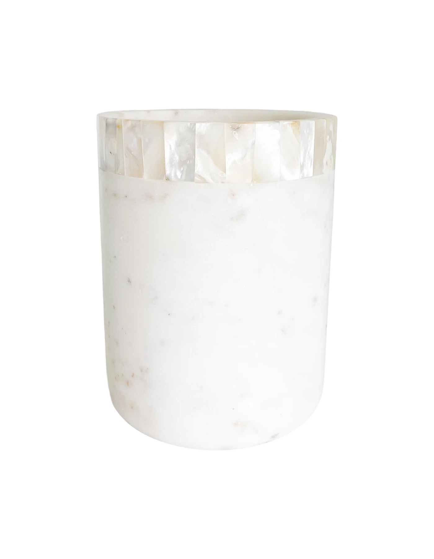 Anaya Home White Marble Utensil Holder