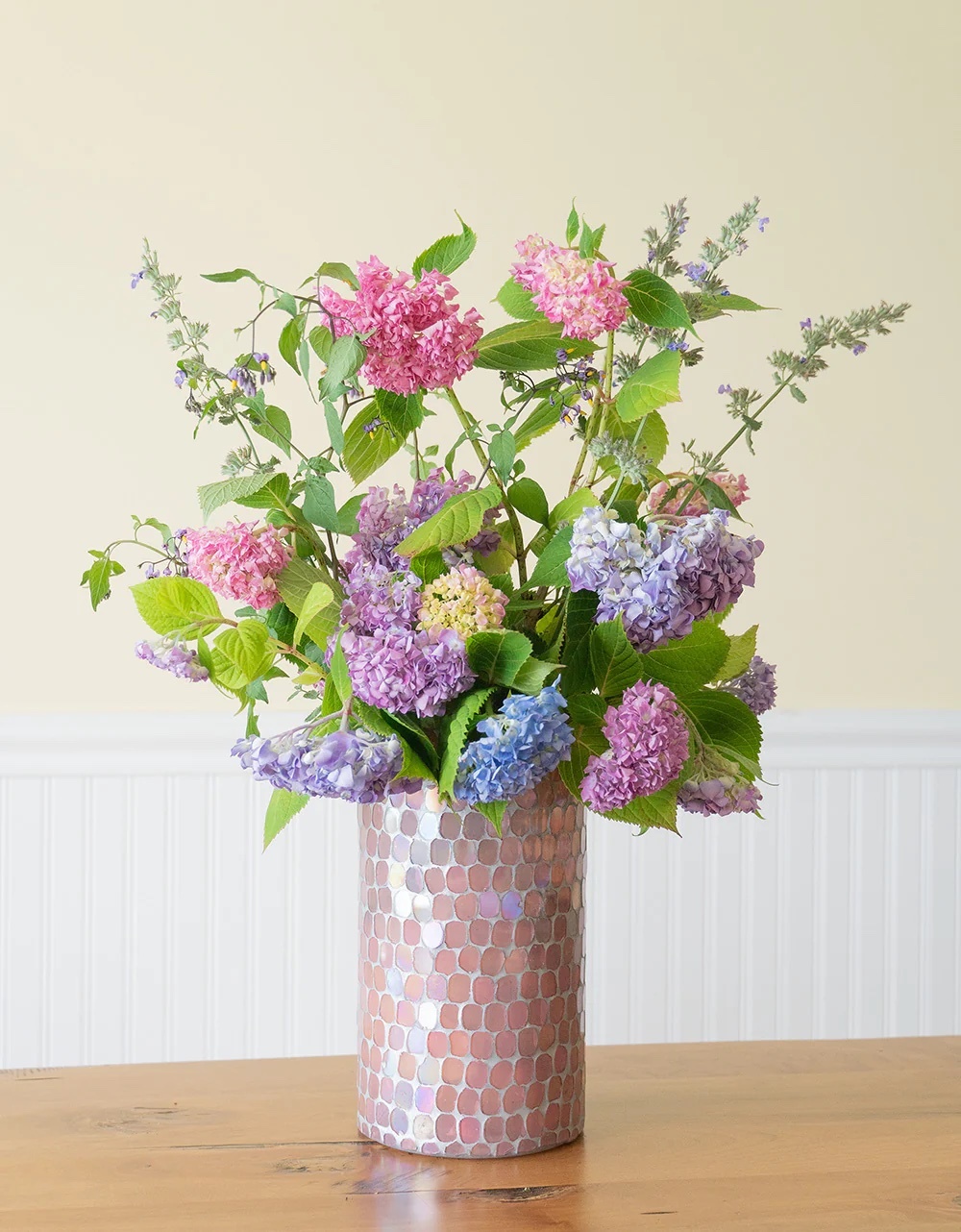 Anaya Home Pink Mosaic Vase
