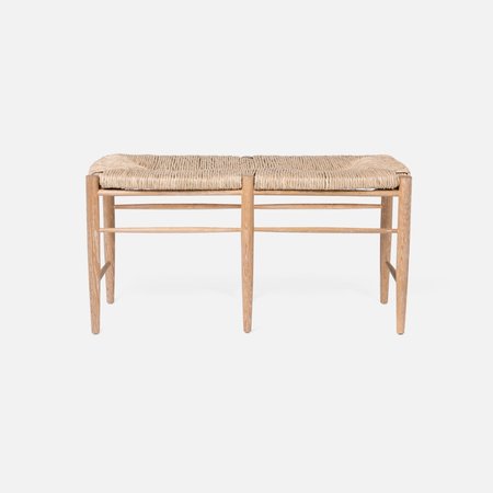 Made Goods Colwyn Bench Cerused White Oak