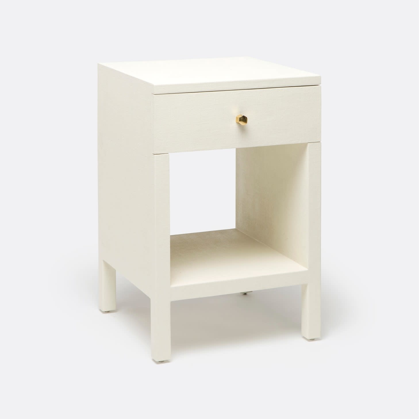 Made Goods Maris Faux Belgian Linen Nightstand