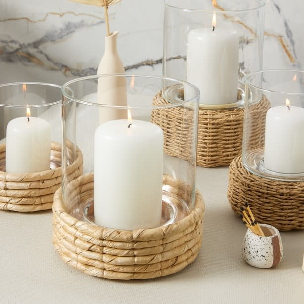 Pigeon & Poodle Iona Abaca Pillar Candle