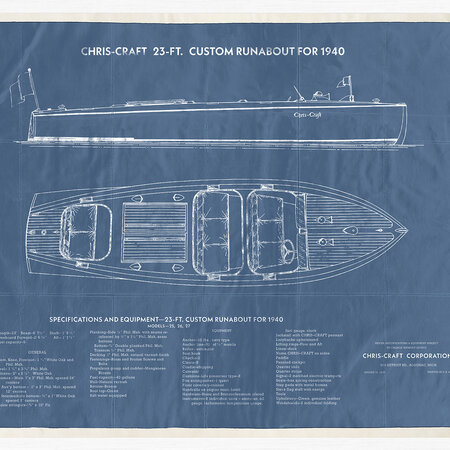 Celadon Art Custom Runabout - 25" x 21"