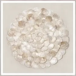 Celadon Art Capiz Medallion - 40" X 40"