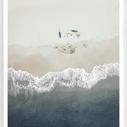 Celadon Art Beach Day - 25" x 31"