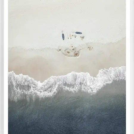 Celadon Art Beach Day - 25" x 31"