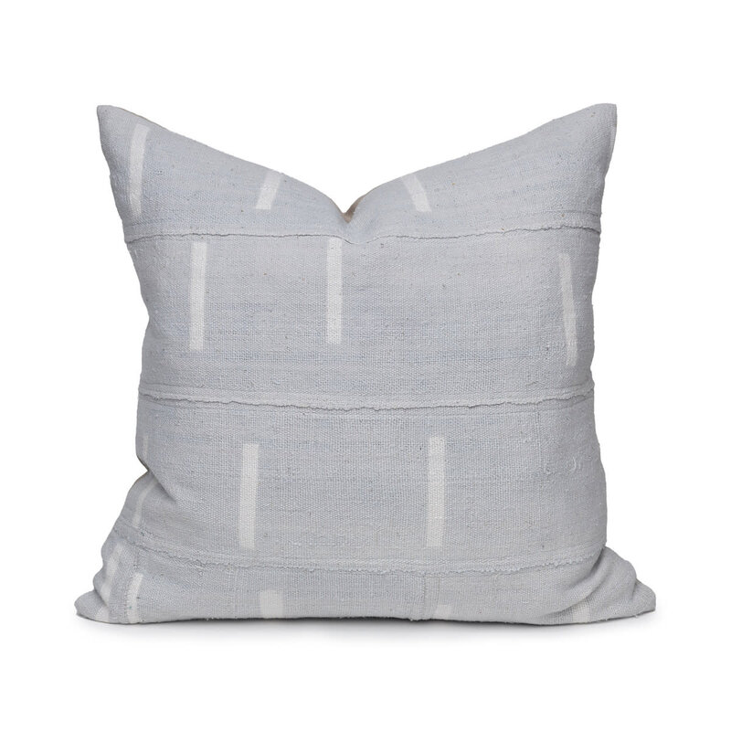 House of Cindy Blue Line Pillow 22"x22"