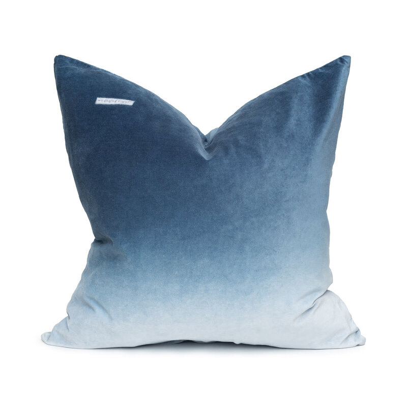 House of Cindy Horizon Pillow Azule 20"x20"