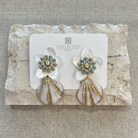 Collected by Farrell Le Soleil Earrings - Seafoam