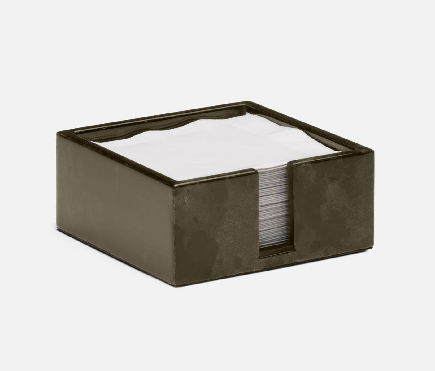 Blue Pheasant Nelson Gray Gloss Cocktail Napkin Tray