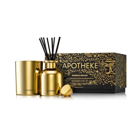 Apotheke Co. Mini Candle & Diffuser Set Charcoal