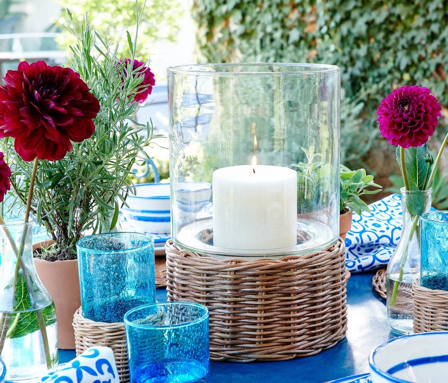 Blue Pheasant Aquinnah Honey Rattan Hurricane