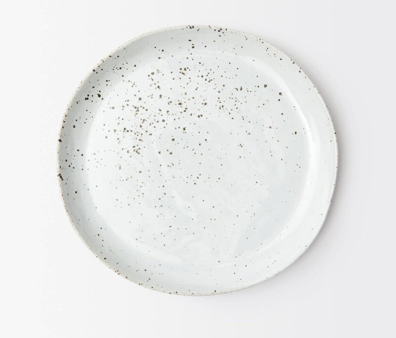 Blue Pheasant Marcus Dinnerware White Salt Glaze - Set of 4
