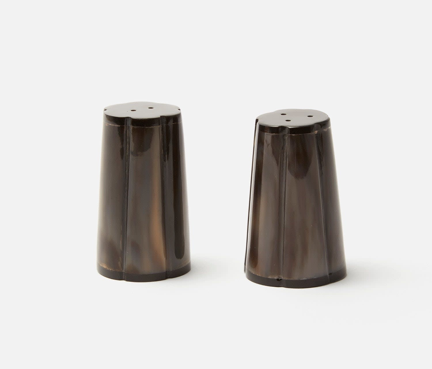 Blue Pheasant Milo Mixed Horn Salt & Pepper Shakers Large - Set of 2