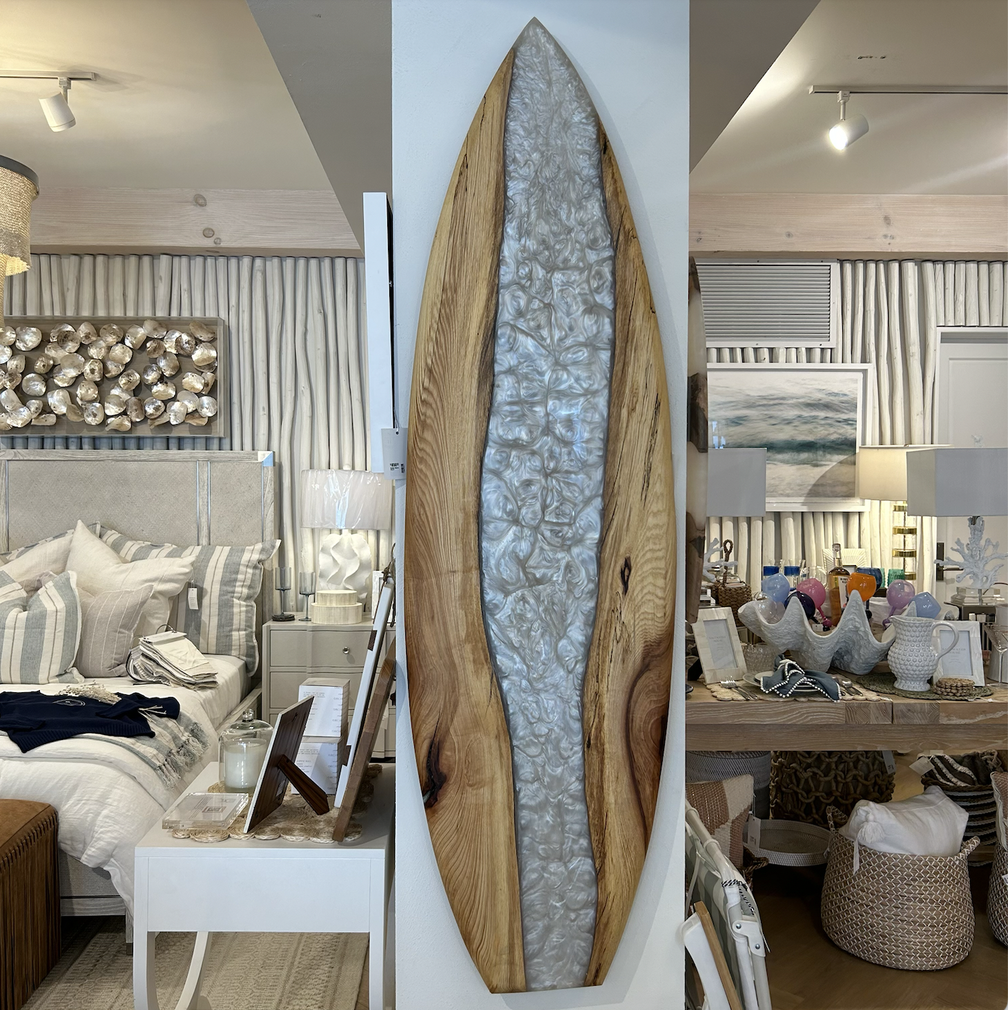 Chuck Romer Custom Maple Board w MOP Resin 67" x 19"