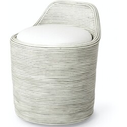 Palecek Enzo Swivel Stool Whitewash