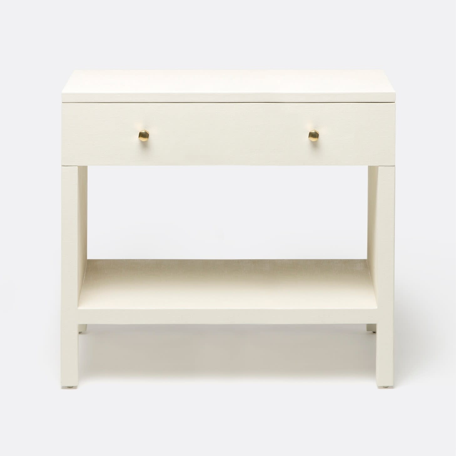 Made Goods Maris Faux Belgian Linen Nightstand