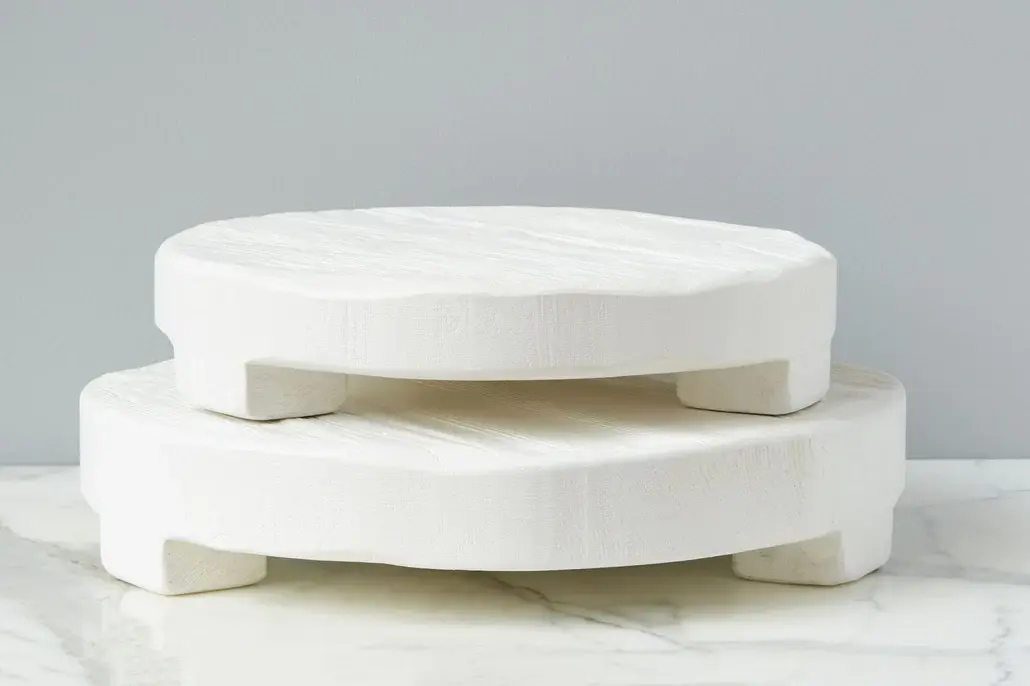 Etu Home Bianca White Round Trivet
