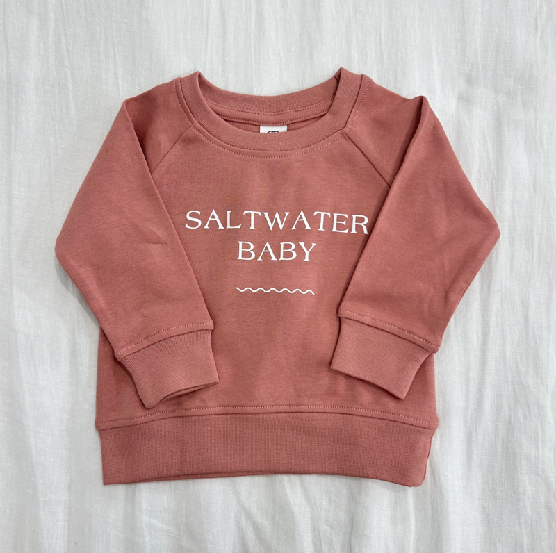 Saltwater House Saltwater Baby Sweatshirt - Rose