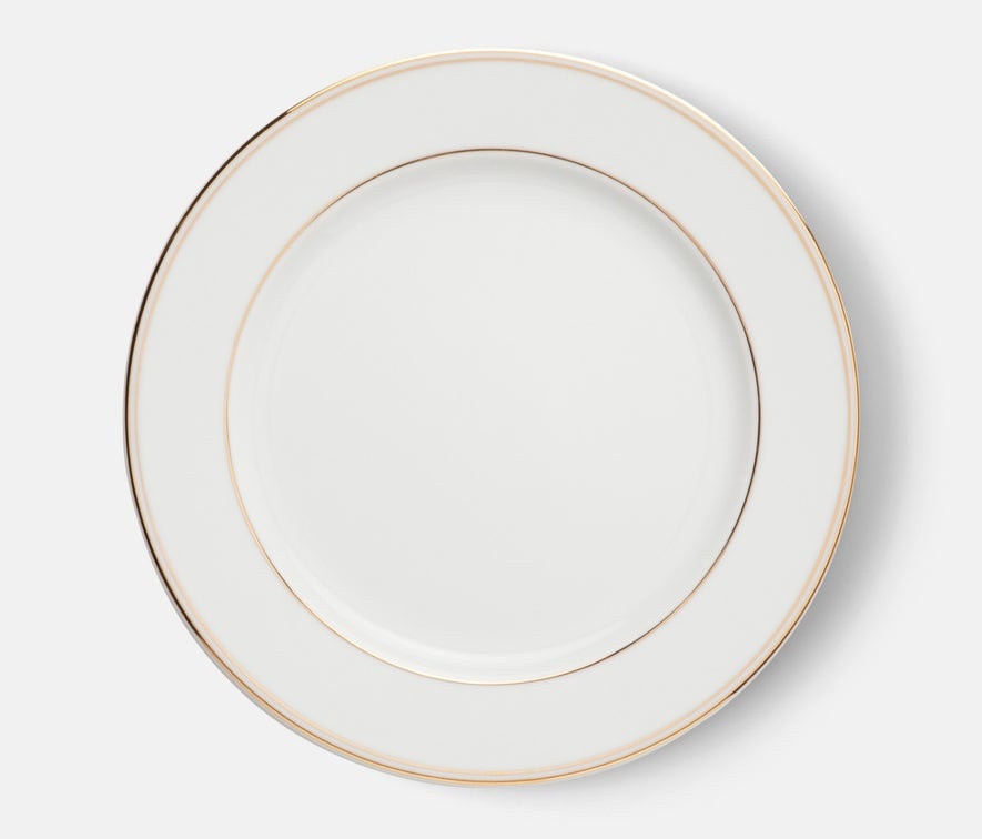 Blue Pheasant Hannah Gold Trim Dinnerware - Set of 4