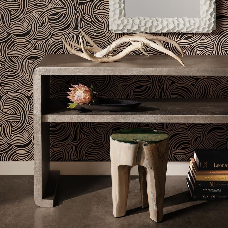 Made Goods Gustav Console 54"L X 18"W X 31"H - Warm Silver